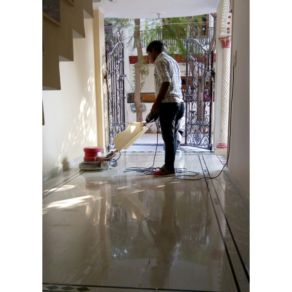 White Marble Floor Polishing Service In SWARAN NAGARI image